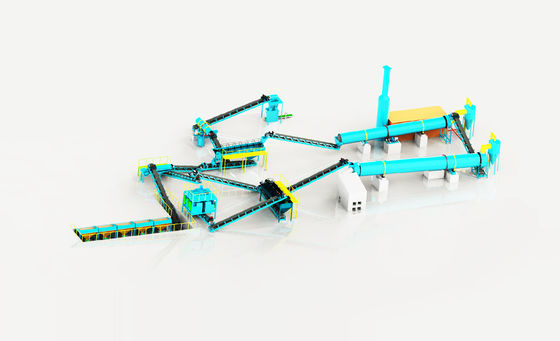 สายการผลิตปุ๋ยประกอบ NPK ที่มีความทันสมัย ระบบปุ๋ยประสิทธิภาพสูง สําหรับความจุ 5-30 TPH