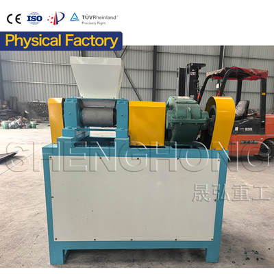 เครื่องบดปูนแบบม้วนสองแบบสําหรับปุ๋ยอินทรีย์ ความจุ 1-2T/H