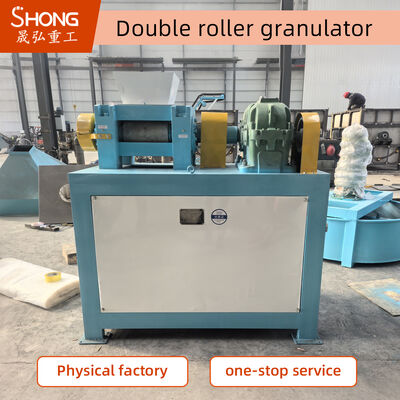 เครื่องบดบอลเลอร์คู่ประสิทธิภาพสูง สําหรับการผลิตปุ๋ยผสมแห้ง เทคโนโลยีบดบอลเลอร์ไร้สารผูก