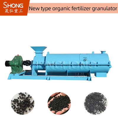 380v เครื่องปลูกปุ๋ยอินทรีย์ Granulator เครื่องปลูกปุ๋ย pellets 2t / H ด้วยรูปร่างกลม