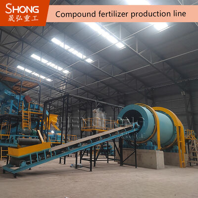 เครื่องทำแกรนูลแบบดรัมหมุน 380V สำหรับปุ๋ย NPK ขนาด 3-8 มม.