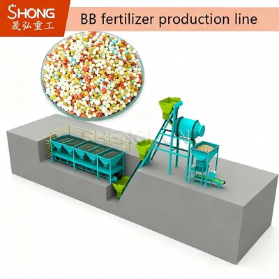 Automated Operation High Throughput BB Fertilizer Production Line with Formula Flexibility for NPK Compound Fertilizer
