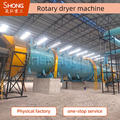 เครื่องแห้งกลองหมุนที่มีศักยภาพการผลิต 16-20t / h, ระยะอุณหภูมิ 50-600 ° C, และการก่อสร้างเหล็กคาร์บอน / เหล็กไร้ขัด