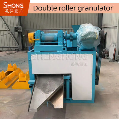 NPK ขาวเคมีแห้ง สารประกอบปุ๋ย Granulator กับ Double Roller Extrusion 18.5kw พลังงานและ 1.5-2.5 ตัน/ชั่วโมง ความจุ