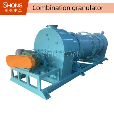 เครื่องแกรนูลแบบหมุน 380V สำหรับอัตราการแกรนูลสูงและโครงสร้างเหล็กที่ทนทานในการผลิตปุ๋ย