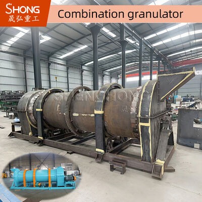 SHENGHONG เครื่องปลูกปุ๋ยอินทรีย์สําหรับวัสดุที่ชื้น 20-40% ความชื้น