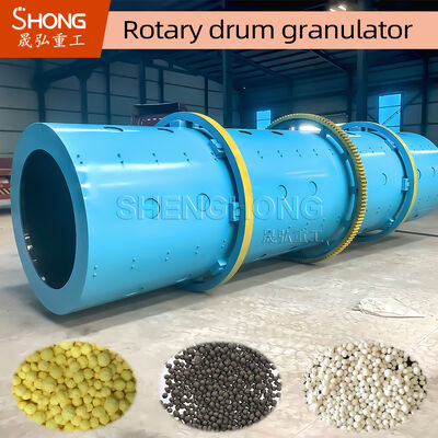 เครื่องกรองกลองหมุนเหล็กไร้สแตนเลส 8t / h ความจุ 11.5r / min ความเร็วสําหรับปุ๋ยสารประกอบอินทรีย์