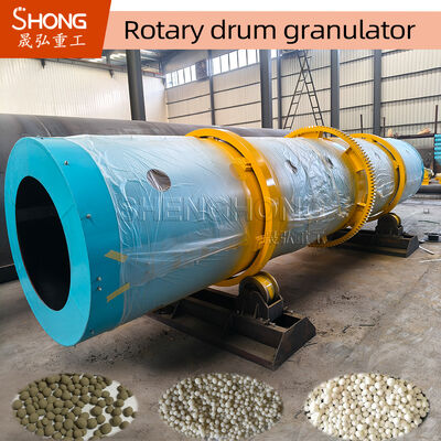 เครื่องกรองกลองหมุนด้วยความเร็วหมุน 11 r/min ความจุ 1-20 T/H สําหรับการผลิตปุ๋ยผสม NPK ที่ทนทานต่อการกัดกรอง