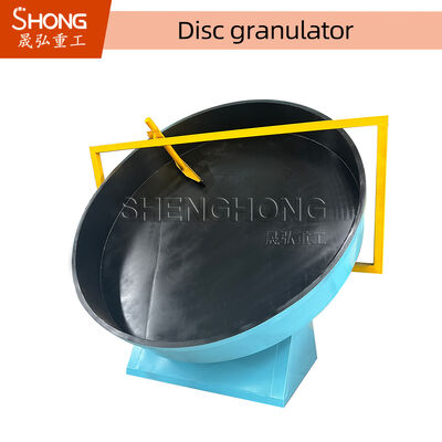 5 มิลลิเมตร Granules Organic Fertilizer Disc Pelletizer ด้วยอัตราการกระจายกระจก 93% สําหรับ 20% - 40% ความชื้นอาหาร