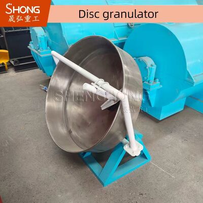 1-2t/H Disc Granulator Pelletizer ด้วยอัตราการกระจก 93% และความดัน 380V สําหรับการผลิตปุ๋ยอินทรีย์