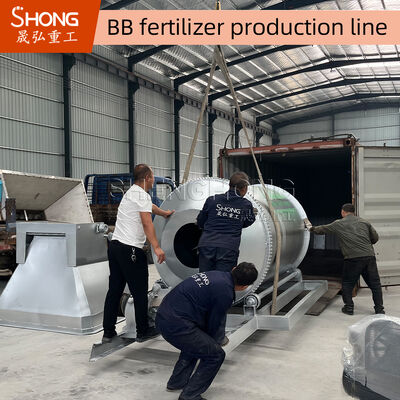 20-50t/h ความจุ สายการผลิตปุ๋ยผสมคาร์บอนสแตนเลสจํานวนมาก พร้อมระบบควบคุม PLC