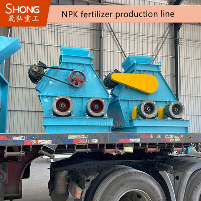 สายการผลิตปุ๋ย NPK ที่มีเครื่องควบคุม PLC อัตโนมัติ