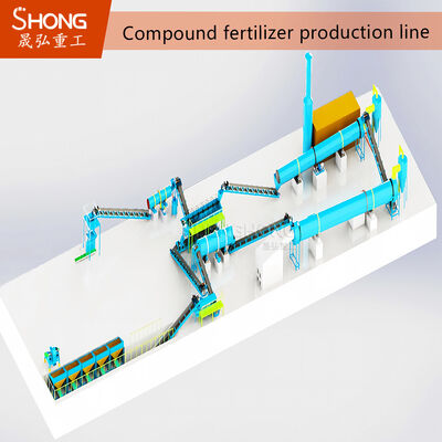 10-30 T/H NPK Compound Fertilizer Production Line with 20%-48% NPK Ratio and 0.5% Batching Accuracy for Turnkey Compound Fertilizer Production Plant